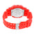 Red Shock Resistant Sports Watch Digital Analog Display