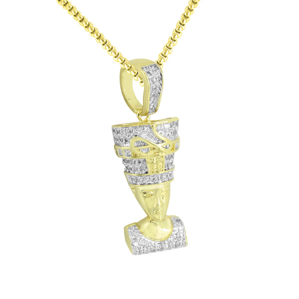 Queen Nefertiti Pendant With Chain