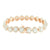 Round Link Solitaire Bracelet 14K Rose Gold Finish