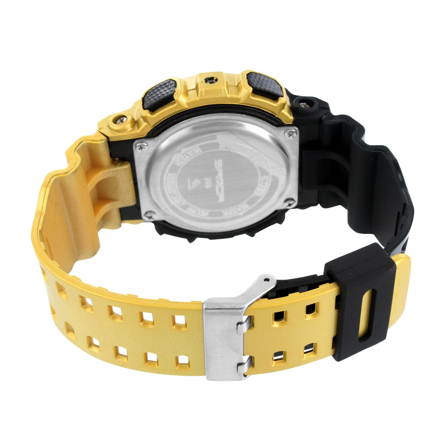 Mens Watches Gold And Black Color Water Resist Analog-Digital