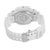 White Gold Face Round Digital Watch Unisex