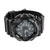 Round Black Light Blue Digital-Analog Watch
