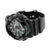 Round Black Light Blue Digital-Analog Watch