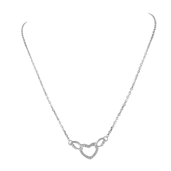 Womens Heart Love Pendant Necklace