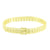 Yellow Simulated Diamonds Bracelet Slim Design Link