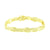 14k Gold Finish Bracelet Yellow Simulated Diamonds