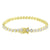 Womens Heart Link Bracelet 14k Yellow Gold Finish Lab Diamond