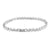 Womens Tennis Design Bracelet Solitaire Round Link Lab Diamond White Gold Finish
