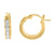 Princess Cut Lab Diamond 925 Silver Hoop Earring