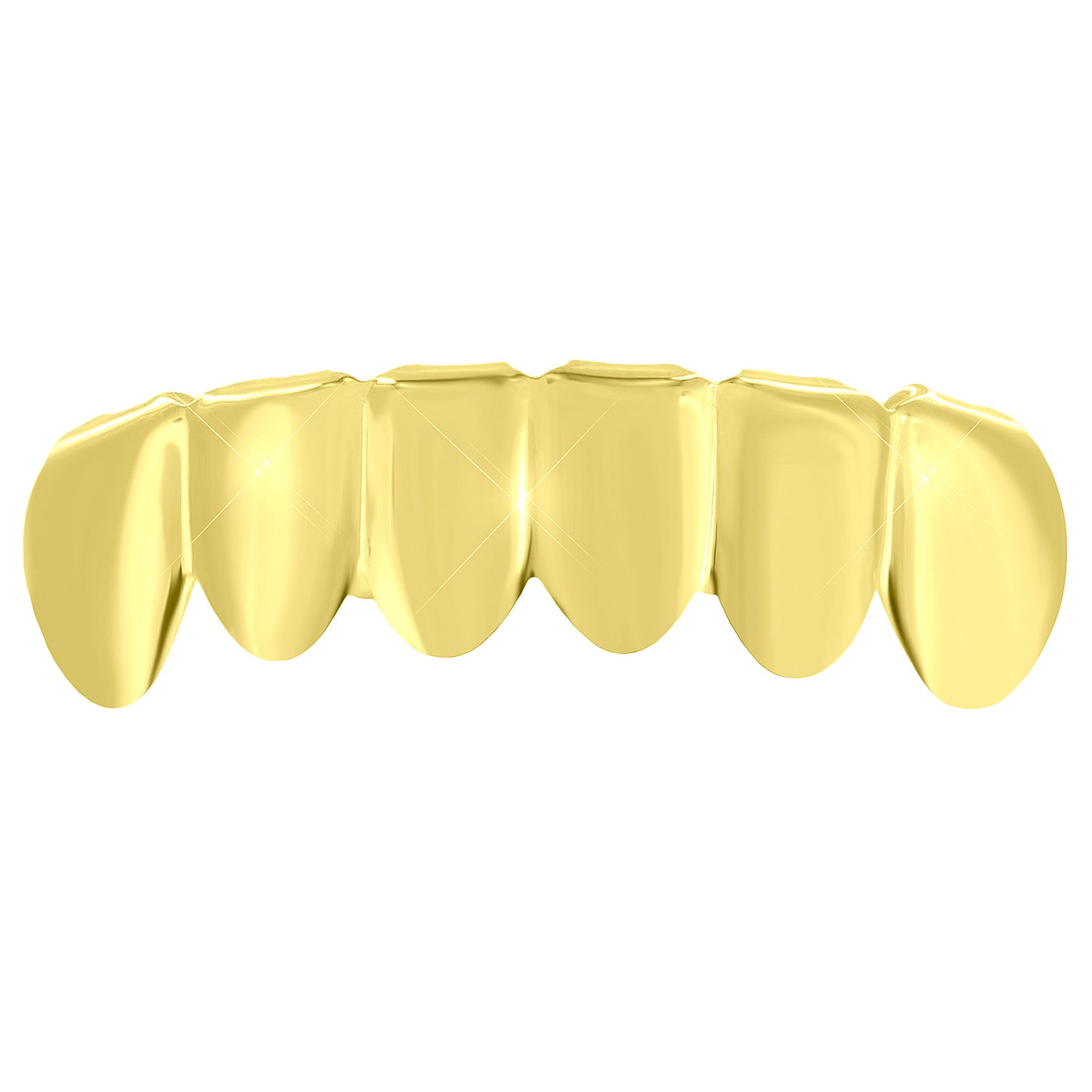 Hip Hop Teeth Grillz Top Mouth Caps 14K Gold Plated