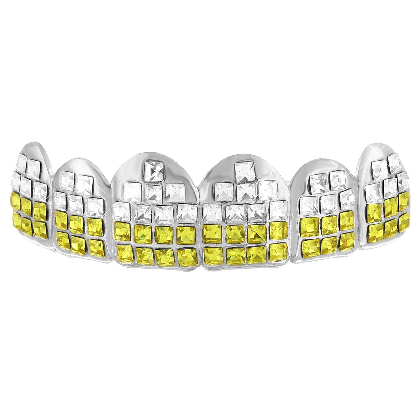 Yellow Lab Diamond Top Grillz for Mens