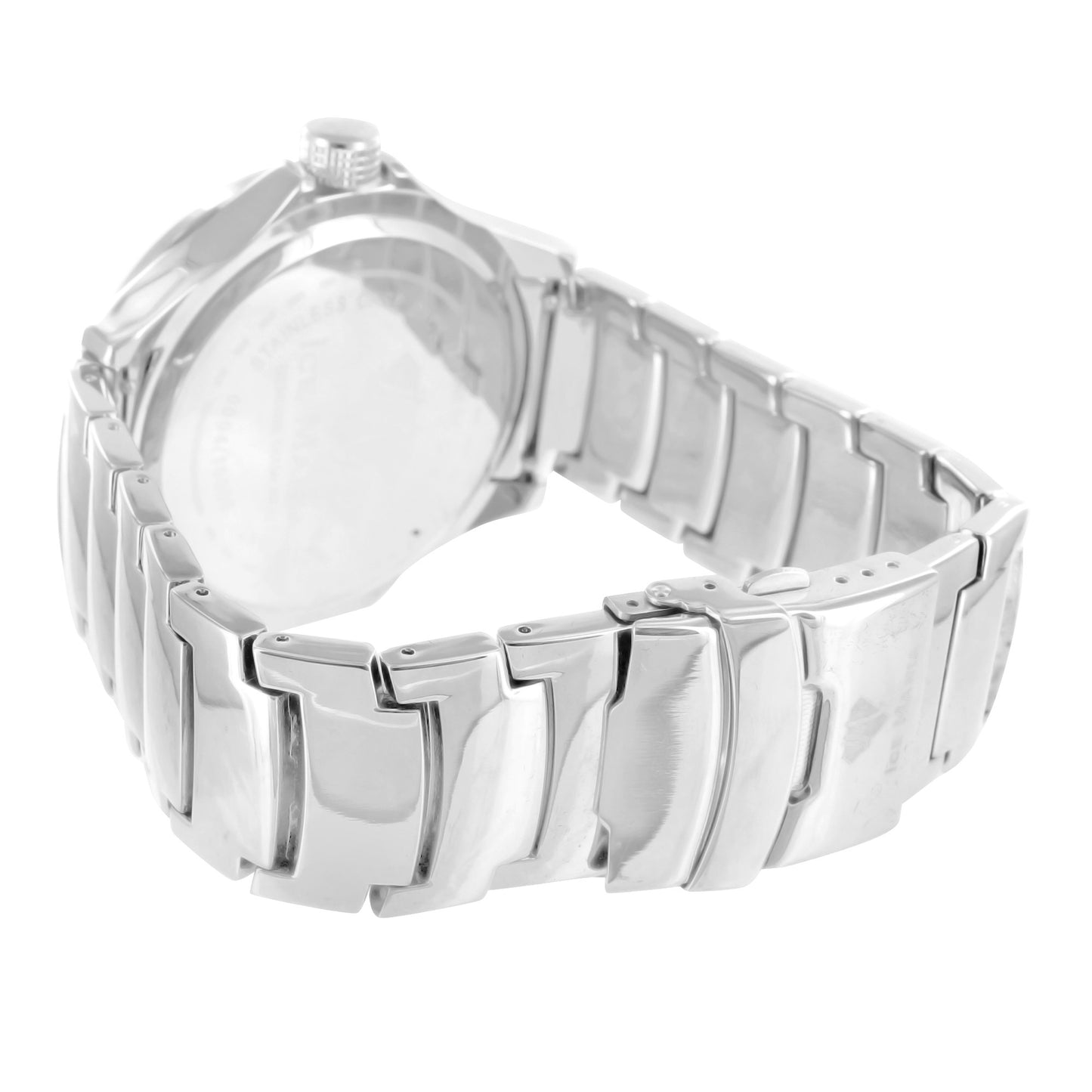 Ice Mania White Gold Finish Diamond Watch With 2 Free Extra Straps