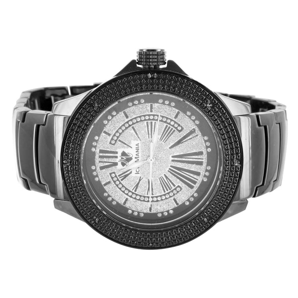 Vintage Style Bling Roman Numeral Dial Ice Mania Fashion Watch