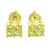 Canary Earrings 14K Yellow Gold Finish Lab Diamonds