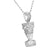 White Queen Nefertiti Pendant Free Necklace Set Simulated Diamonds Custom Classy