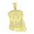 Yellow Lab Diamonds Jesus Pendant Gold Finish Christ Face Charm