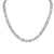 Icy Solitaire Round Baguette Links Designer One Row Tennis Chain