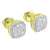 Bling Custom Earrings Simulated Diamonds 14k Yellow Gold Finish Screw Back Studs