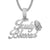 Solitaire Truly Blessed Praying Hand Rosary Custom Pendant