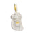 Yellow Gold Tone Mens Jesus Face Custom Religious Pendant