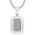 Sterling Silver Baguette Picture Memory Bling Dog Tag Pendant