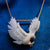 Rose Gold Tone Flying Eagle Baguette Bird Icy Custom Pendant