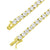 Sterling Silver One Row 3mm Solitaire Tennis Necklace 24