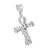 White Ankh Cross Pendant Simulated Diamonds Bling Symbol Of Life