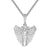 Sterling Silver Jesus Christ Angel Wings Custom Pendant