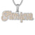 Bling Family For Ever Double Layer Two Tone Icy Pendant