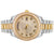 Two Tone Gold Steel Icy Bubble Case Roman Dial Luxury Watch