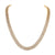 Baguette Icy 14mm Miami Cuban Square Link Gold Tone Necklace