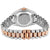 Icy Bubble Bezel Two Tone Rose Gold Steel Automatic Watch