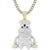 Sterling Silver Money Dollar Hip Hop Icy Custom Mens Pendant