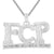 Sterling Silver FCP Forever Chasin Paper Double Layer Pendant