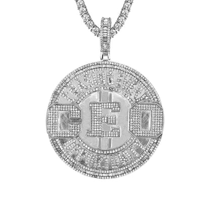 Mens Baguette Chasing Every Opportunity Icy Hip Hop Pendant