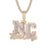 Sterling Silver Never Change Double Layer Icy Custom Pendant
