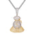 Sterling Silver Money Dollar Bag Mens Icy Custom Pendant