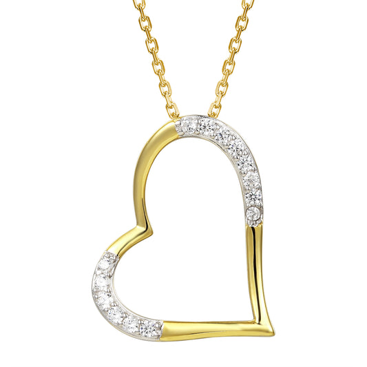 Women's Forever Love Heart Pendant Chain Valentine's Gift Set
