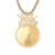 Queen Crown Memory Picture Frame Custom Gold Tone Pendant