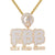 Sterling Silver Being Broke Dollar Bag Icy Hip Hop Pendant