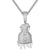 Sterling Silver Money Dollar Bag Mens Drop Icy Custom Pendant