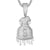 Sterling Silver Money Dollar Bag Mens Drop Icy Custom Pendant