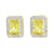 Canary Ruby CZ Pendant 14K Yellow Gold Finish Lab Diamonds Screw Back New