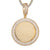 Round Circle Picture Memory Three Row Solitaire Photo Pendant
