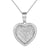 Sterling Silver Double Heart Love Silver Pendant Valentine's Gift