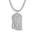 Solitaire Custom Jesus Head Pendant Tennis Chain