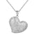 Sterling Silver Tilted Puffed Heart Pendant Valentine's Gift