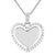 Solitaire One Row Heart Double Side Photo Picture Pendant Chain