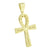 Gold Finish Religious Ankh Cross Pendant